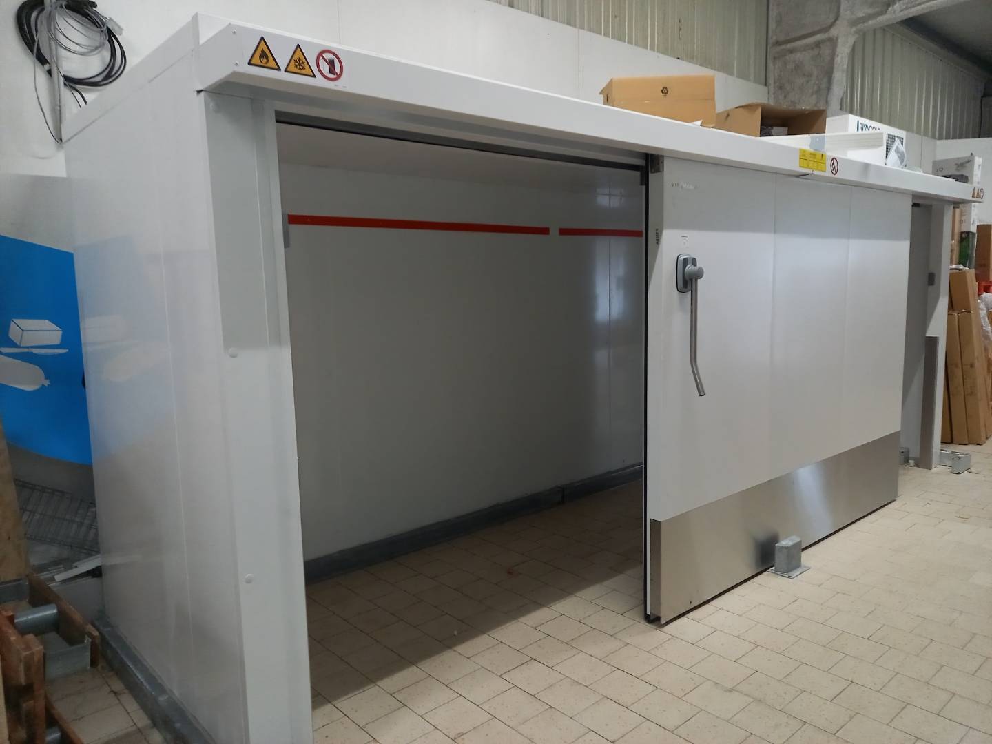 chambre clipsable avec porte coulissante