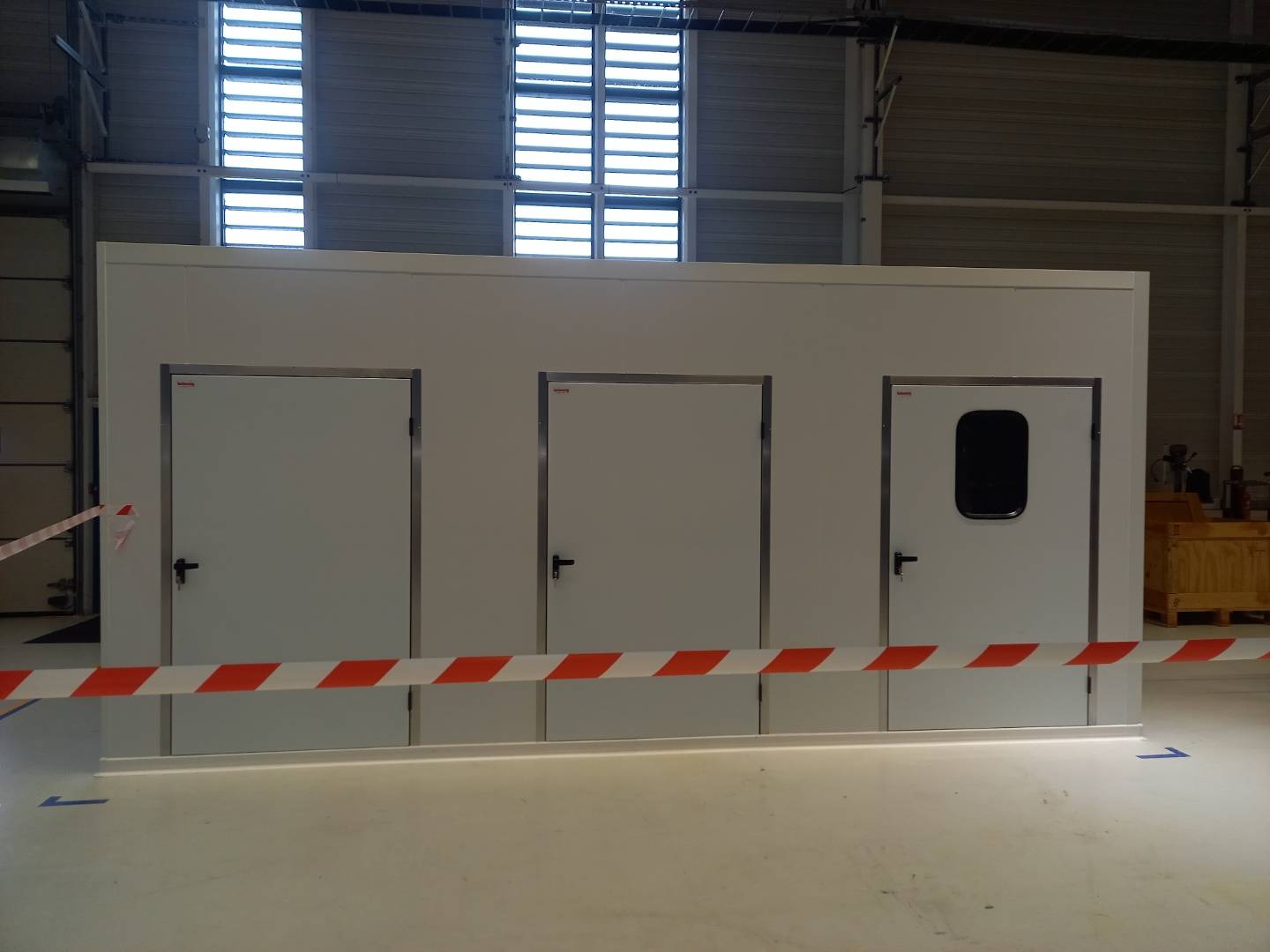 création de trois chambres accollées