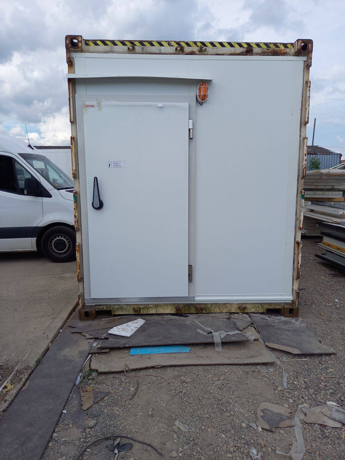 transformation d'un container en chambre froide
